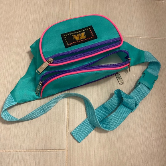 Vintage Top Action TA Fanny Pack real/pink/purple - Picture 3 of 4